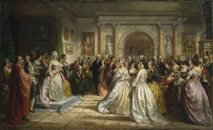 Daniel Huntington The Republican Court (Lady Washington's Reception Day) oil painting picture
